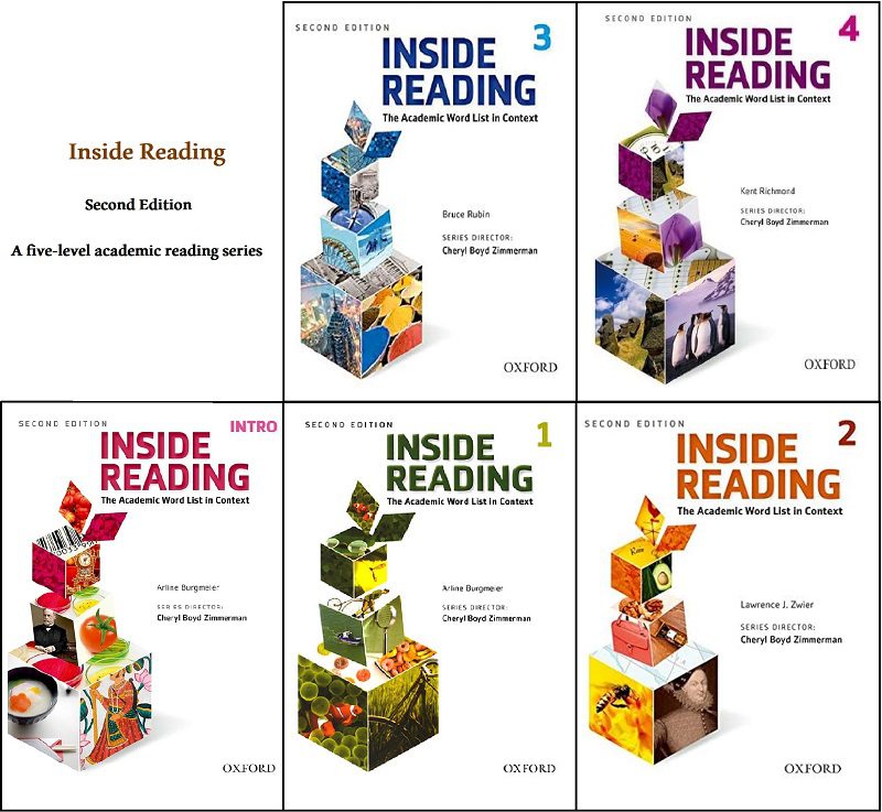 کتاب‌های INSIDE READING در پنج سطح ابتدایی تا پیشرفته